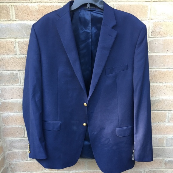 Men’s Ralph Lauren Navy/Cobalt Sport Coat 42L NWT